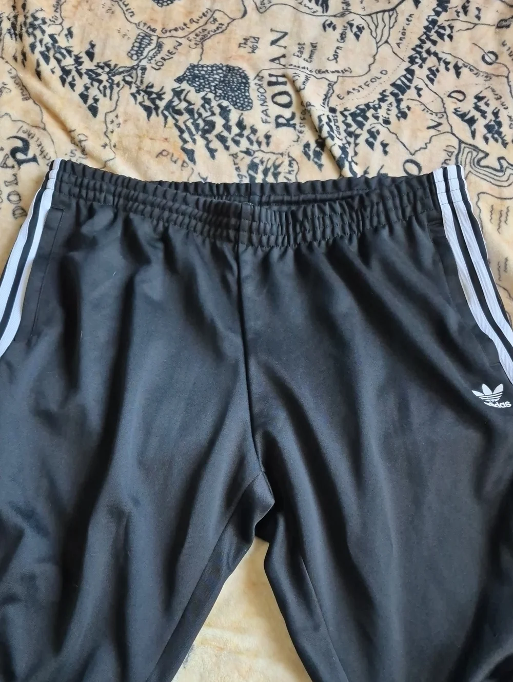 NWT Adidas Originals Men's 2XL SST Track Pants Black White 3 Stripe